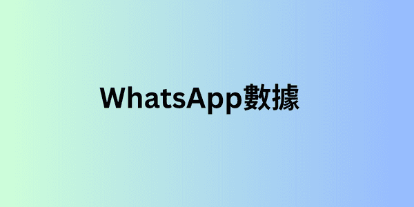 WhatsApp數據